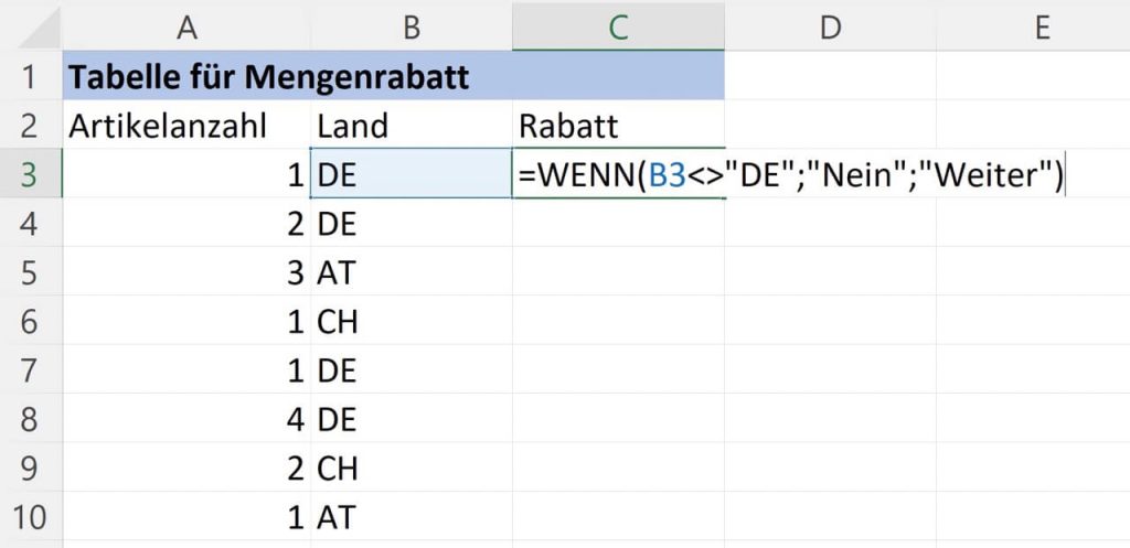 Verschachtelte WENN Funktion einfach erklärt